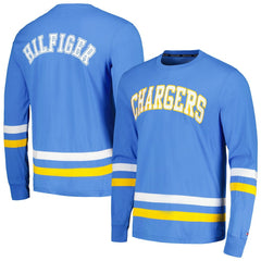 Los Angeles Chargers Tommy Hilfiger Nolan Long Sleeve T-Shirt Powder Blue/Gold | NFL
