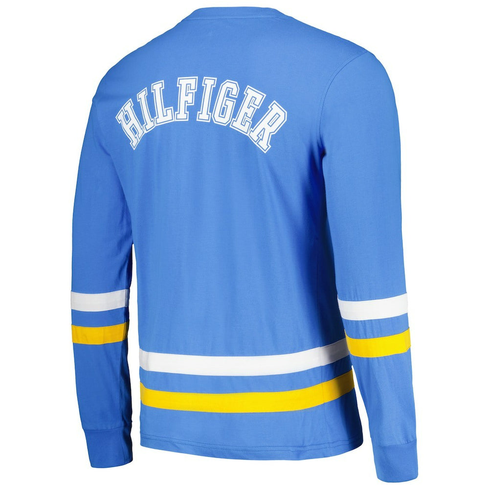 Los Angeles Chargers Tommy Hilfiger Nolan Long Sleeve T-Shirt Powder Blue/Gold | NFL