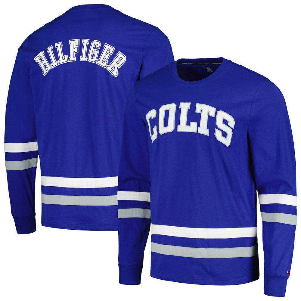 Indianapolis Colts Tommy Hilfiger Nolan Long Sleeve T-Shirt Royal/Gray | NFL