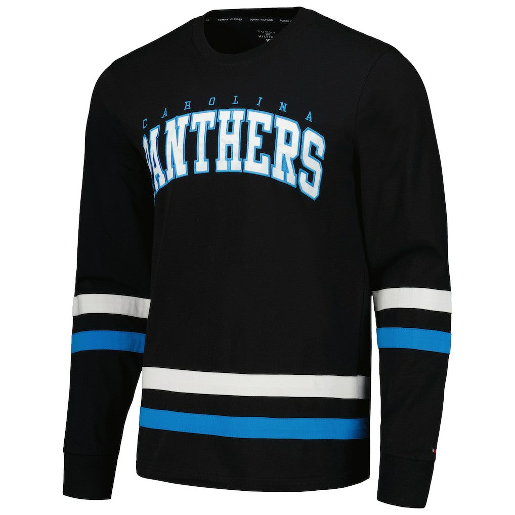 Carolina Panthers Tommy Hilfiger Nolan Long Sleeve T-Shirt Black/Blue | NFL