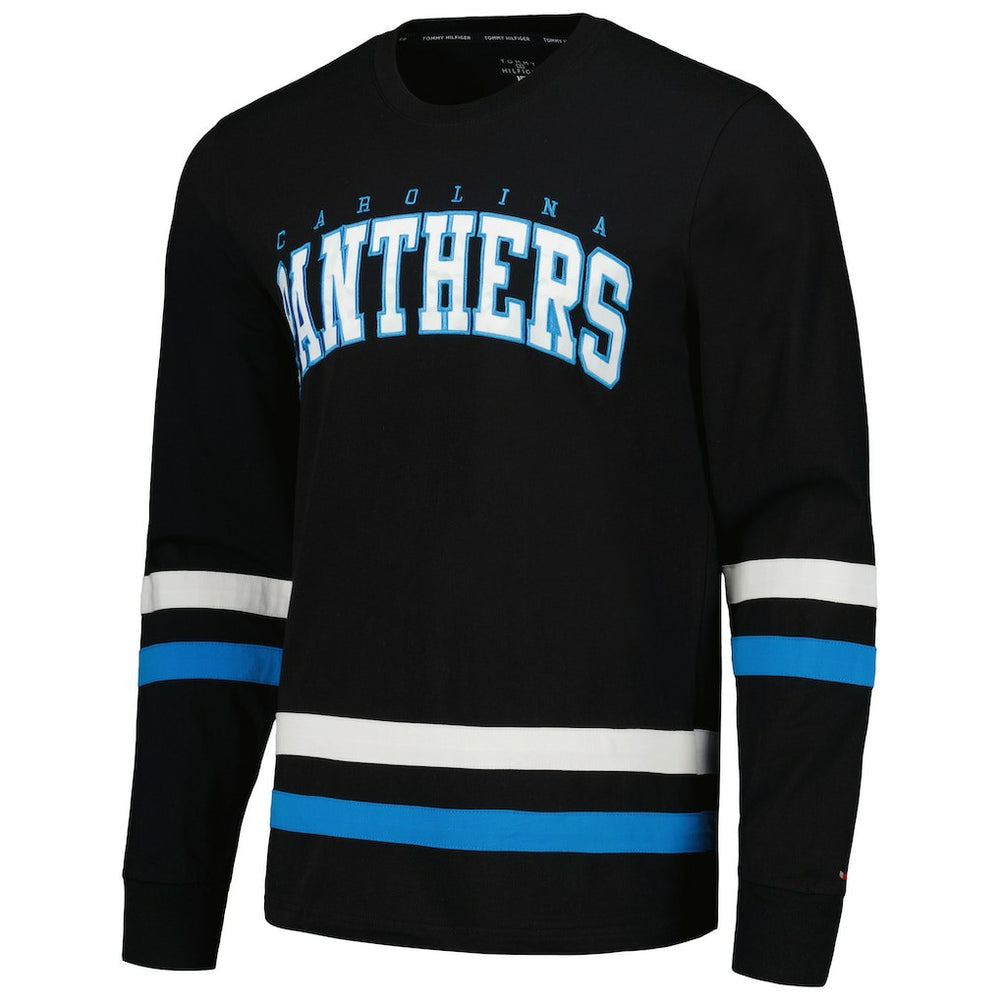 Carolina Panthers Tommy Hilfiger Nolan Long Sleeve T-Shirt Black/Blue | NFL