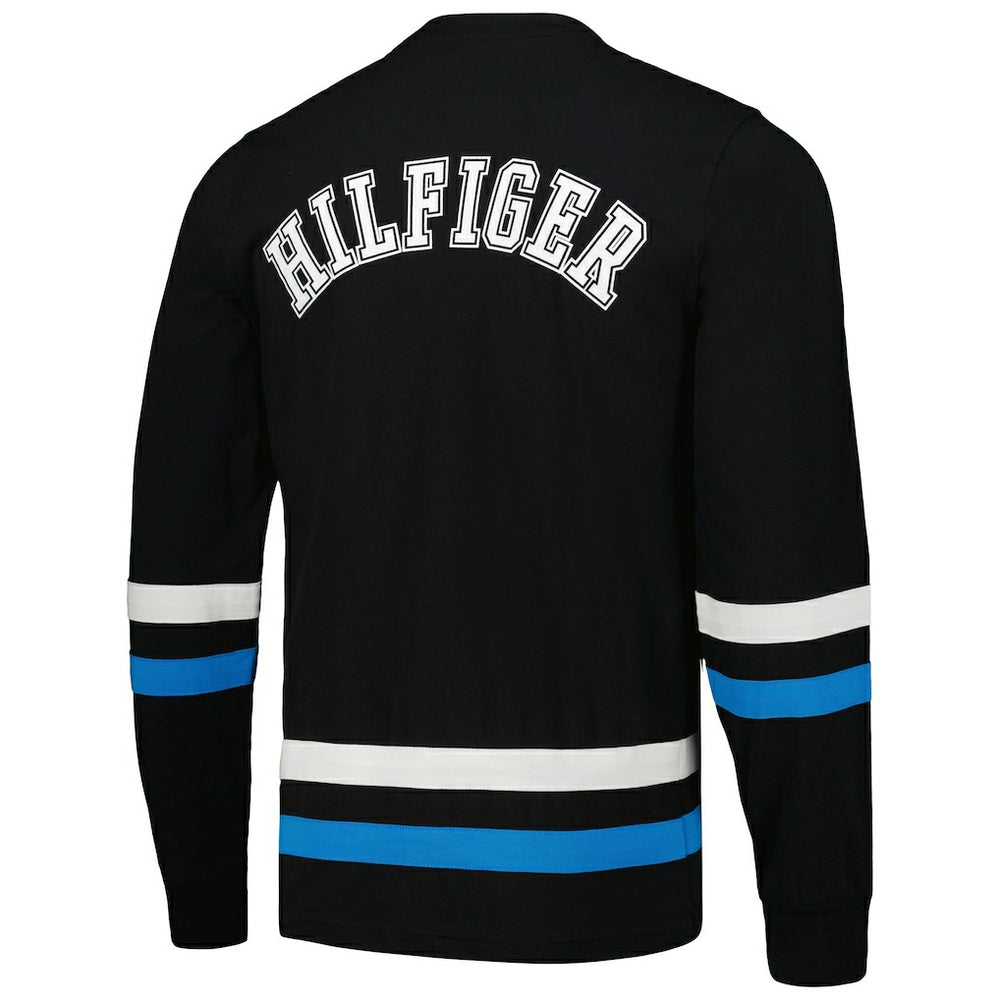 Carolina Panthers Tommy Hilfiger Nolan Long Sleeve T-Shirt Black/Blue | NFL