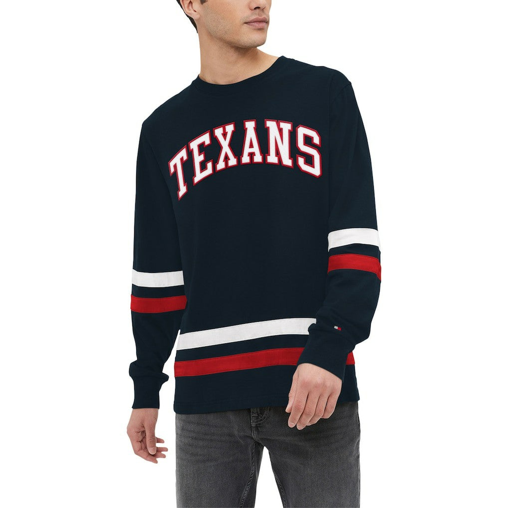 Houston Texans Tommy Hilfiger Nolan Long Sleeve T-Shirt Navy/Red | NFL