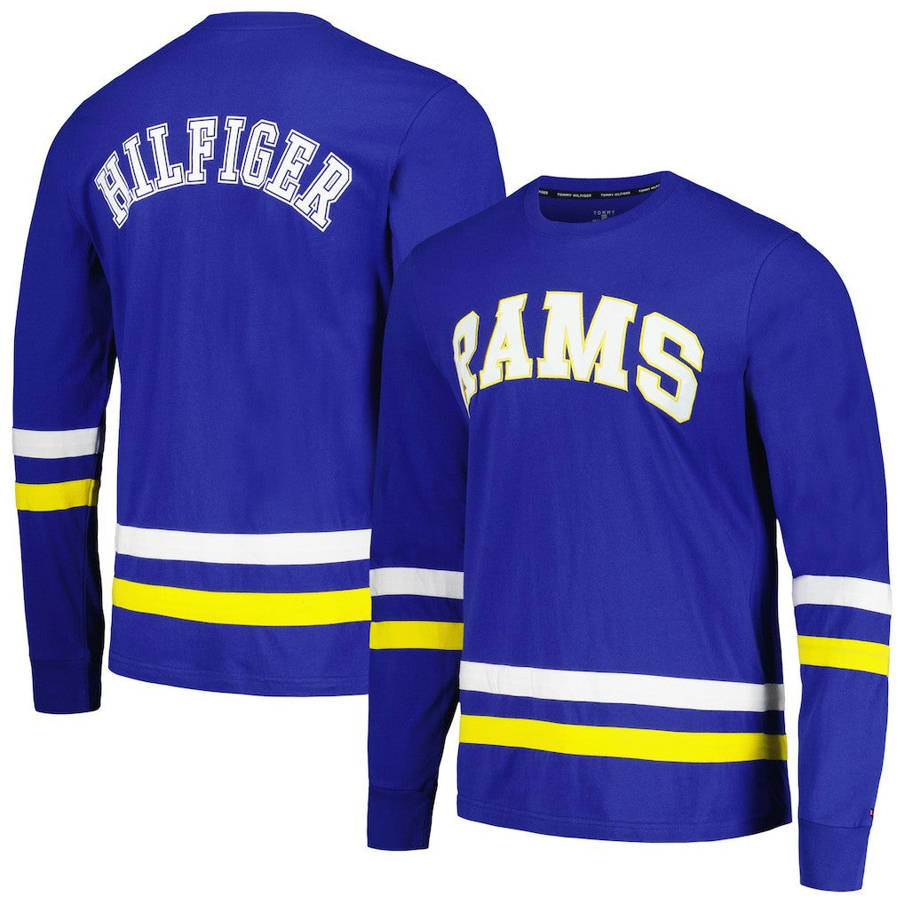 Los Angeles Rams Tommy Hilfiger Nolan Long Sleeve T-Shirt Royal/Gold | NFL