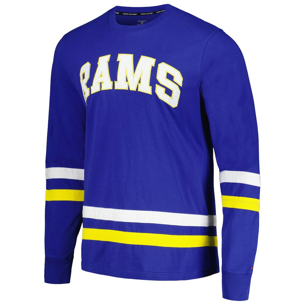 Los Angeles Rams Tommy Hilfiger Nolan Long Sleeve T-Shirt Royal/Gold | NFL