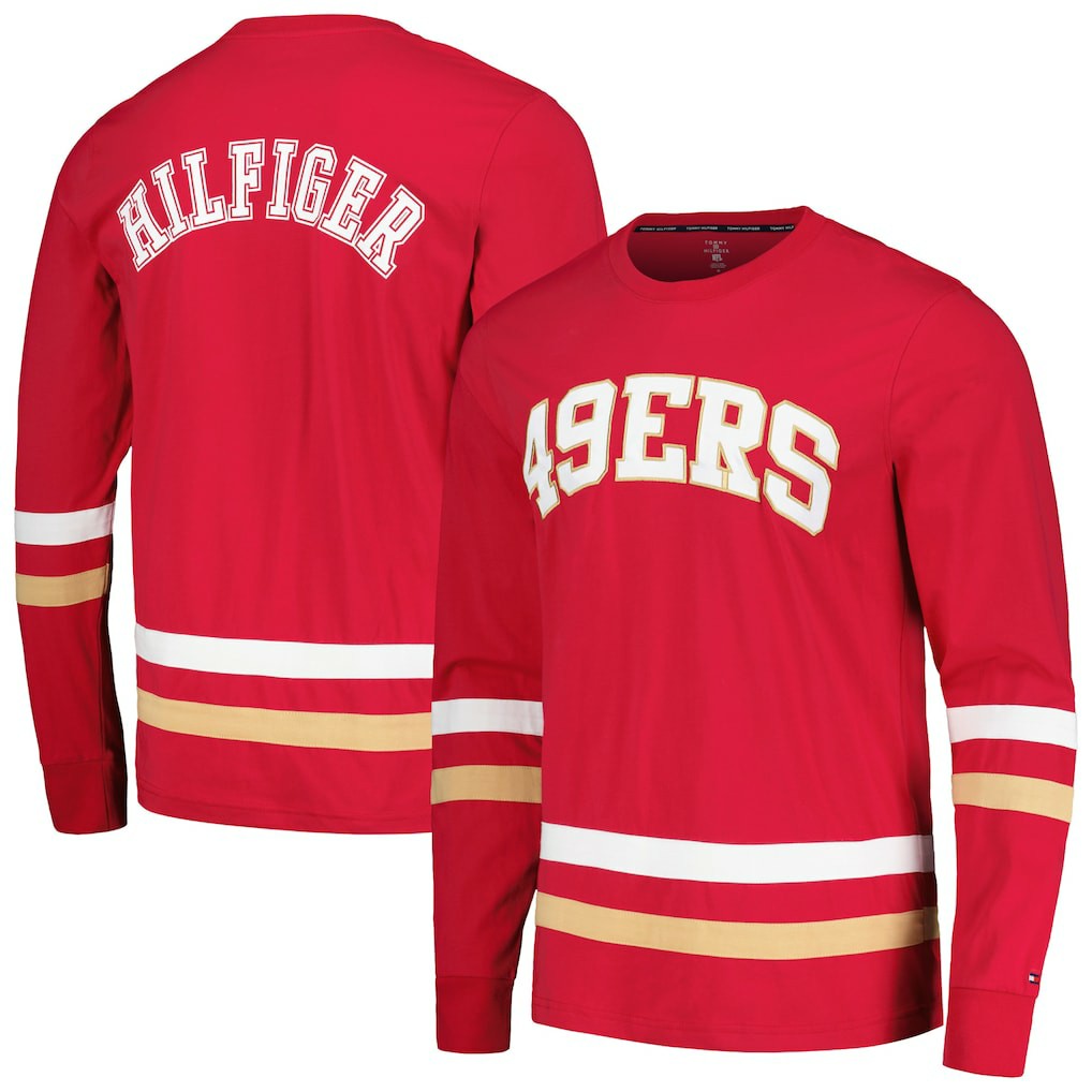 San Francisco 49ers Tommy Hilfiger Nolan Long Sleeve T-Shirt Red/Gold | NFL