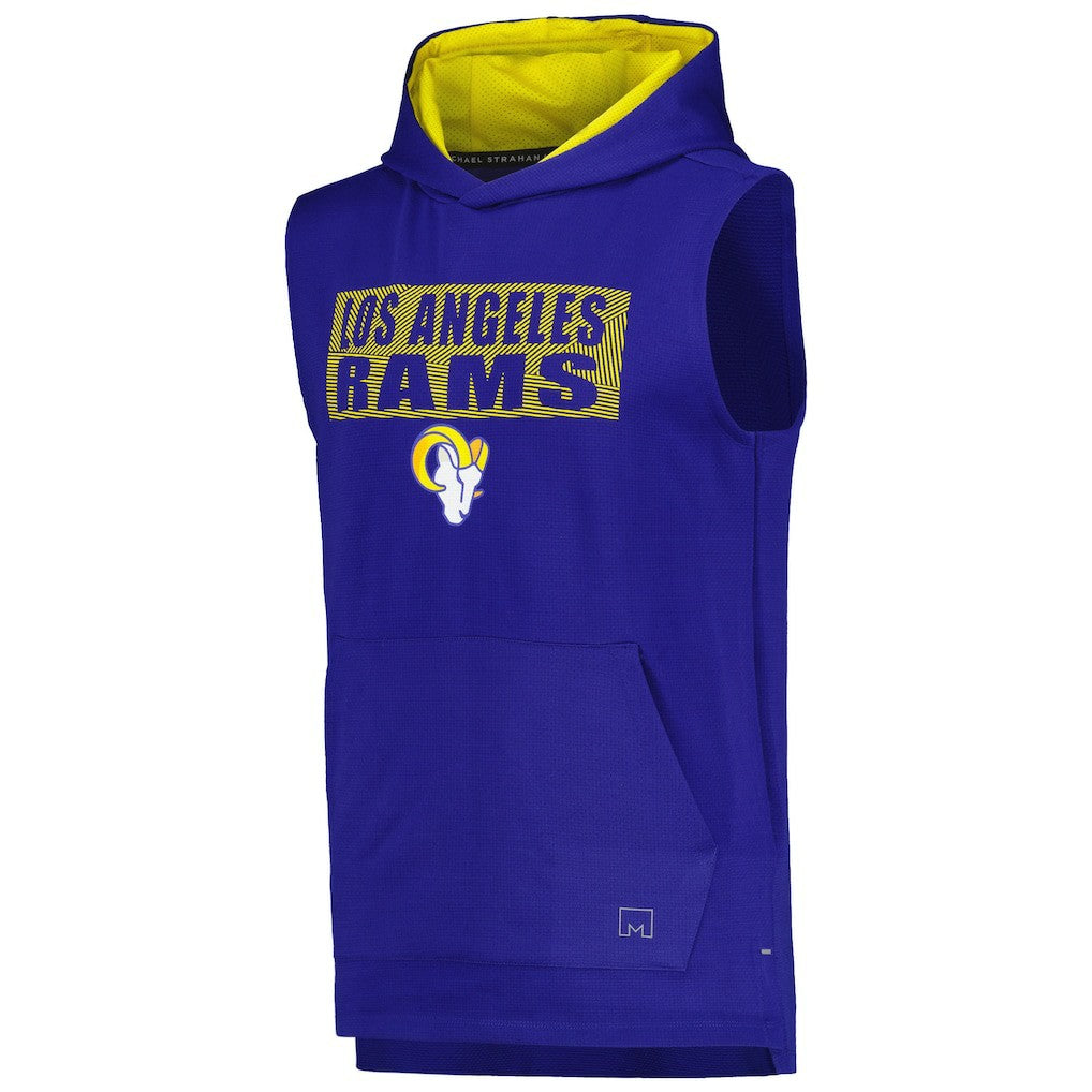 Los Angeles Rams MSX by Michael Strahan Marathon Sleeveless Pullover Hoodie Royal | NFL