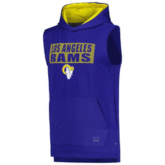 Los Angeles Rams MSX by Michael Strahan Marathon Sleeveless Pullover Hoodie Royal | NFL
