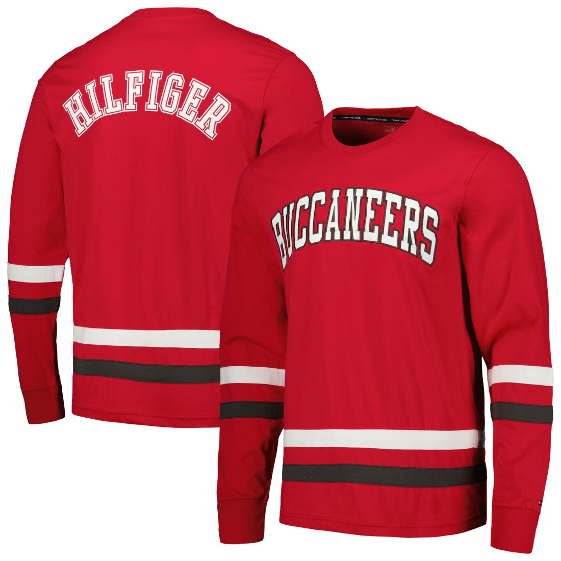 Tampa Bay Buccaneers Tommy Hilfiger Nolan Long Sleeve T-Shirt Red/Pewter | NFL