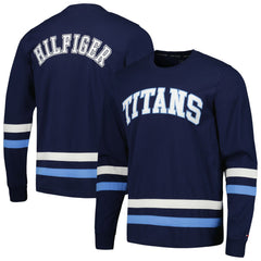 Tennessee Titans Tommy Hilfiger Nolan Long Sleeve T-Shirt Navy/Light Blue | NFL