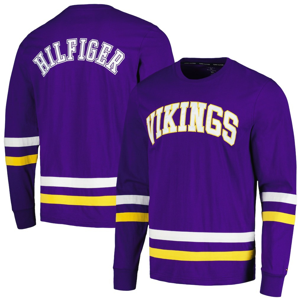 Minnesota Vikings Tommy Hilfiger Nolan Long Sleeve T-Shirt Purple/Gold | NFL