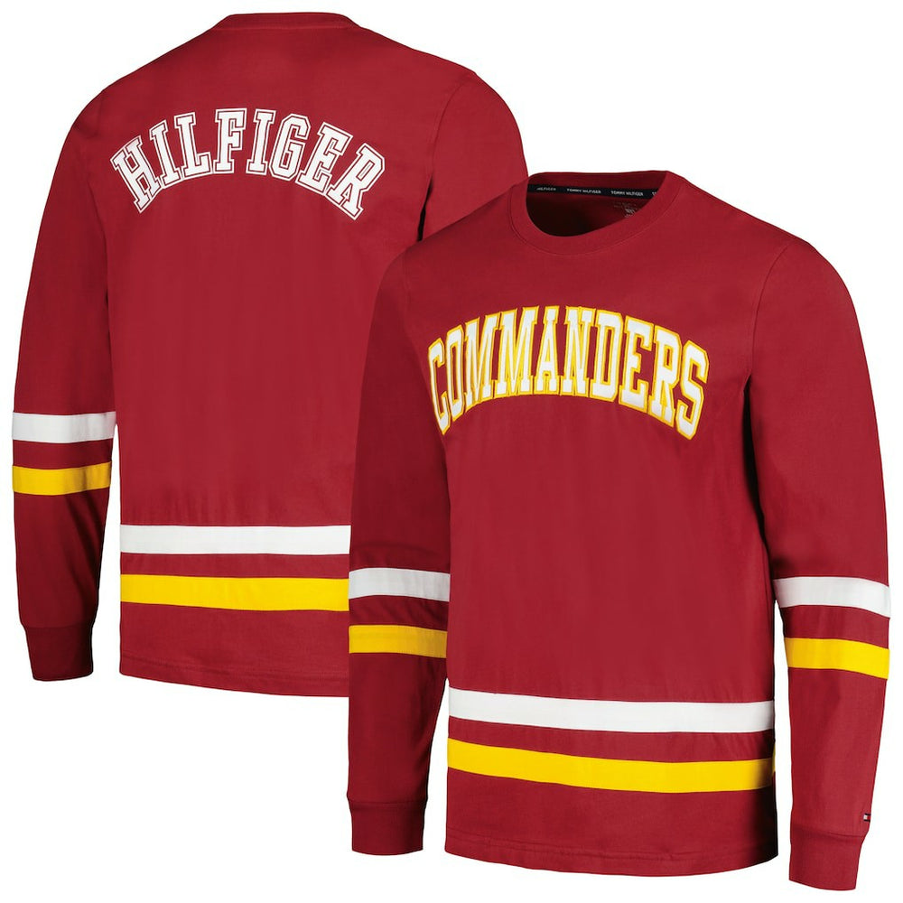 Washington Commanders Tommy Hilfiger Nolan Long Sleeve T-Shirt Burgundy/Gold | NFL