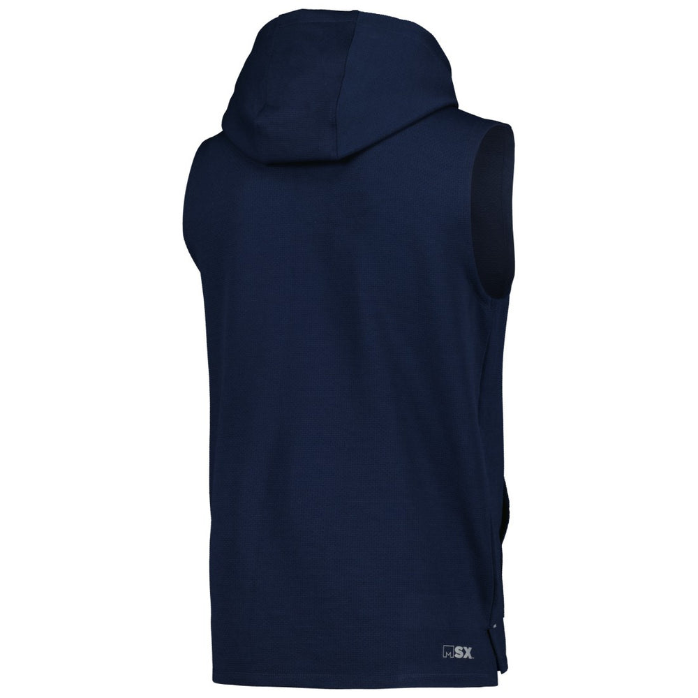 Tennessee Titans MSX by Michael Strahan Marathon Sleeveless Pullover Hoodie Navy | NFL