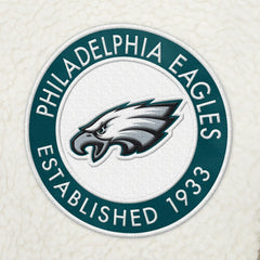 Philadelphia Eagles Tommy Hilfiger Jordan Sherpa Quarter-Zip Sweatshirt Cream | NFL