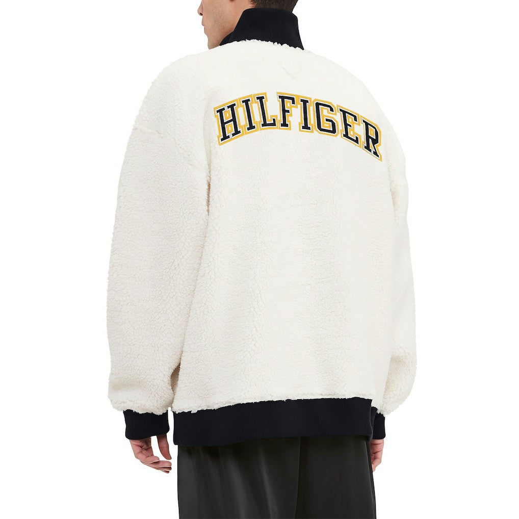 Pittsburgh Steelers Tommy Hilfiger Jordan Sherpa Quarter-Zip Sweatshirt Cream | NFL