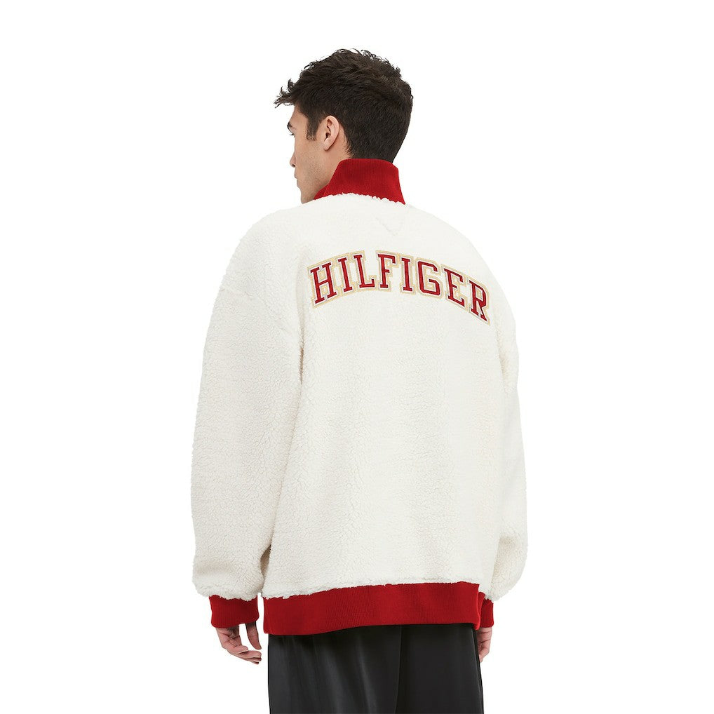 San Francisco 49ers Tommy Hilfiger Jordan Sherpa Quarter-Zip Sweatshirt Cream | NFL