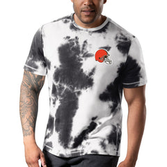 Cleveland Browns MSX by Michael Strahan Freestyle Tie-Dye T-Shirt Black | NFL