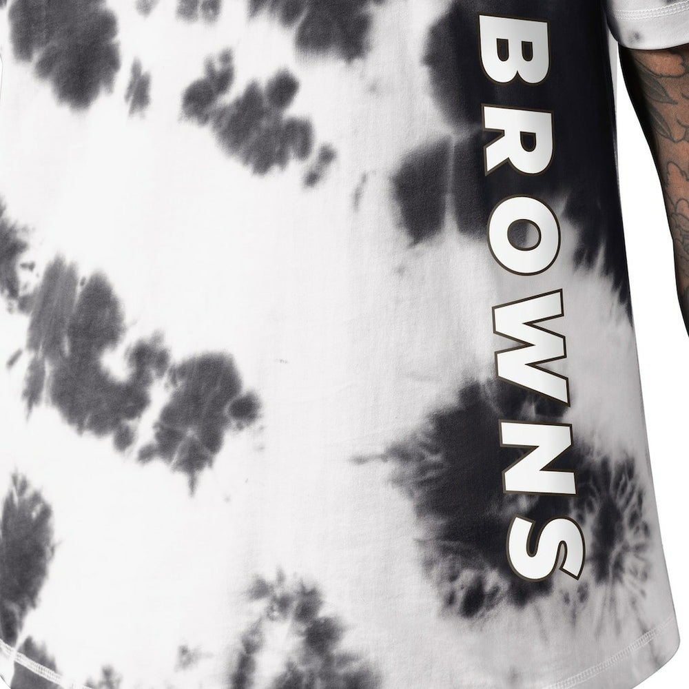 Cleveland Browns MSX by Michael Strahan Freestyle Tie-Dye T-Shirt Black | NFL