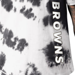 Cleveland Browns MSX by Michael Strahan Freestyle Tie-Dye T-Shirt Black | NFL