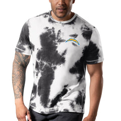 Los Angeles Chargers MSX by Michael Strahan Freestyle Tie-Dye T-Shirt Black | NFL