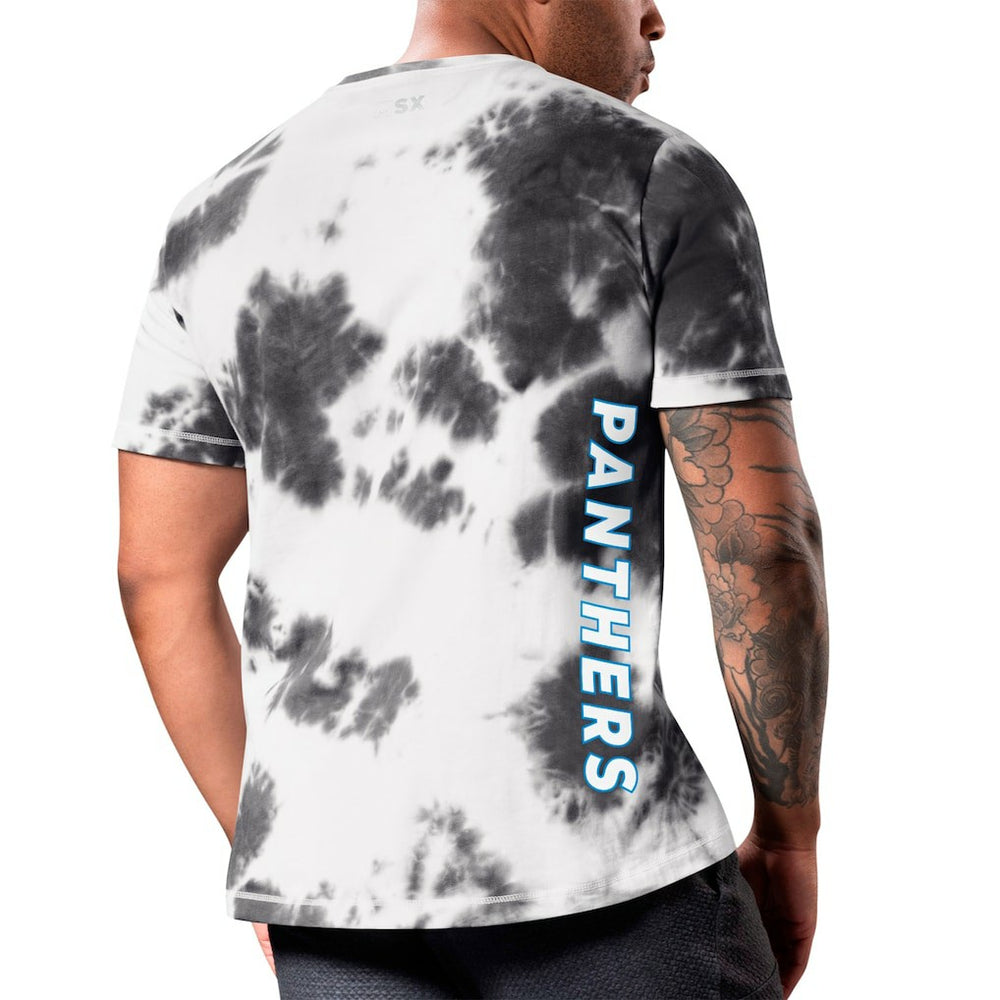 Carolina Panthers MSX by Michael Strahan Freestyle Tie-Dye T-Shirt Black | NFL