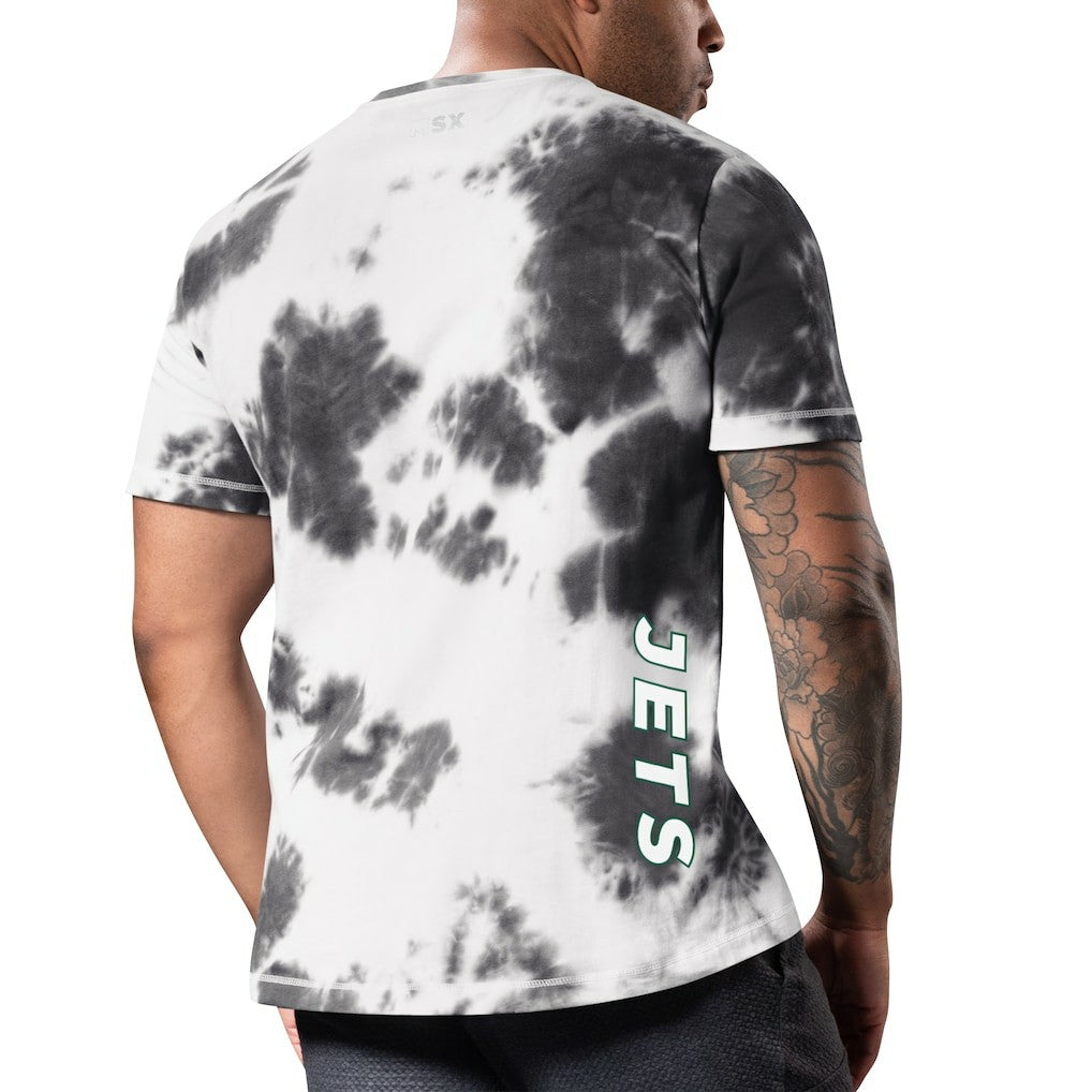 New York Jets MSX by Michael Strahan Freestyle Tie-Dye T-Shirt Black | NFL