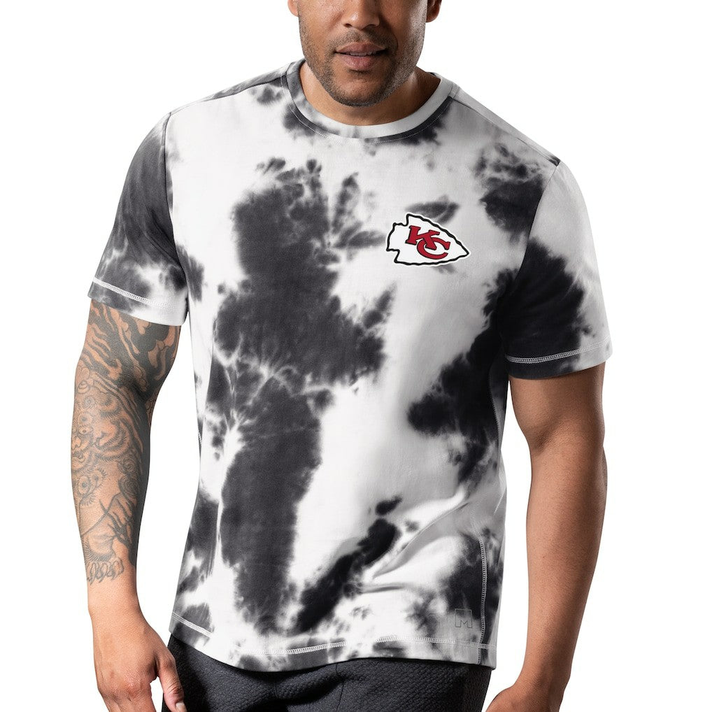 Kansas City Chiefs MSX by Michael Strahan Freestyle Tie-Dye T-Shirt Black | NFL
