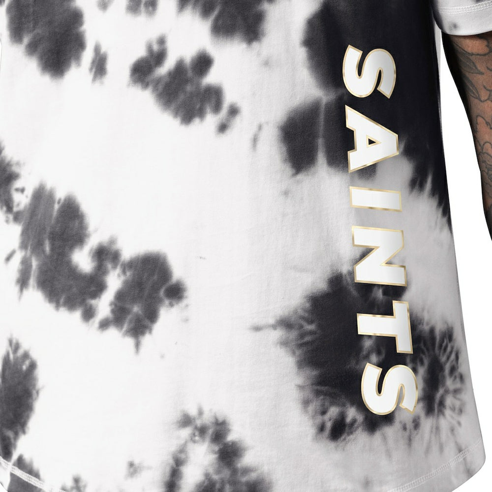New Orleans Saints MSX by Michael Strahan Freestyle Tie-Dye T-Shirt Black | NFL