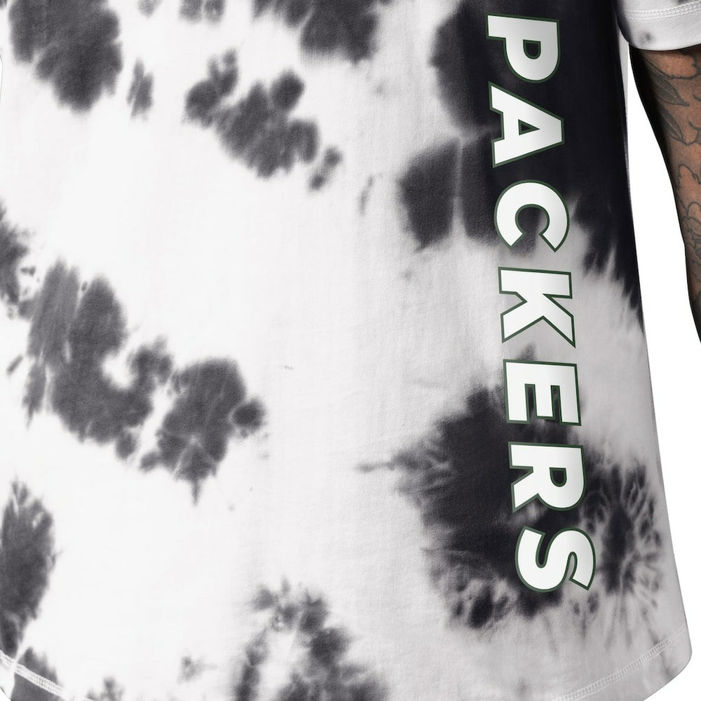 Green Bay Packers MSX by Michael Strahan Freestyle Tie-Dye T-Shirt Black | NFL