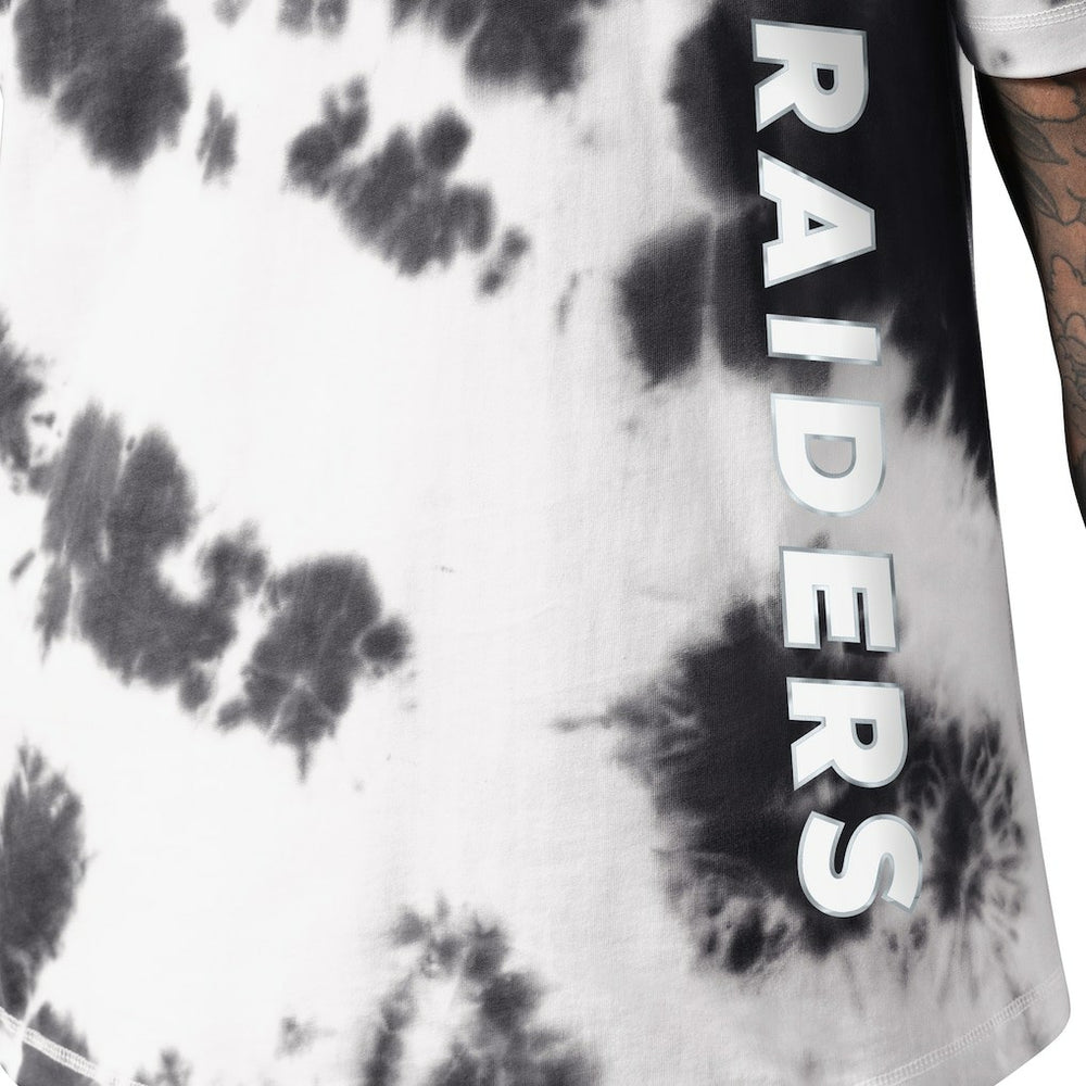 Las Vegas Raiders MSX by Michael Strahan Freestyle Tie-Dye T-Shirt Black | NFL