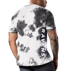 Baltimore Ravens MSX by Michael Strahan Freestyle Tie-Dye T-Shirt Black | NFL