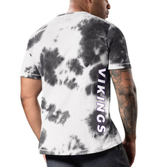 Minnesota Vikings MSX by Michael Strahan Freestyle Tie-Dye T-Shirt Black | NFL