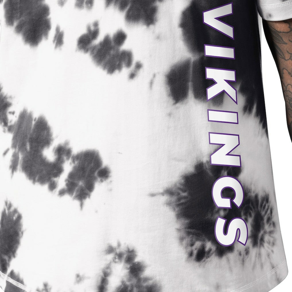 Minnesota Vikings MSX by Michael Strahan Freestyle Tie-Dye T-Shirt Black | NFL