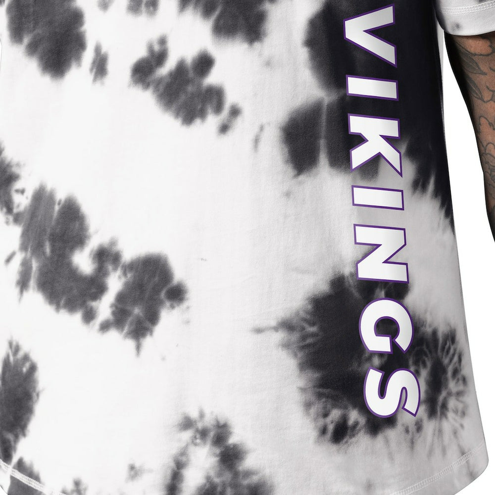 Minnesota Vikings MSX by Michael Strahan Freestyle Tie-Dye T-Shirt Black | NFL