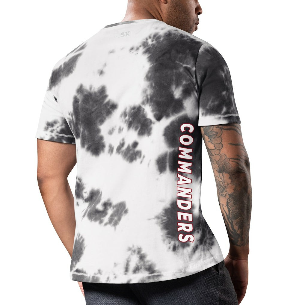 Washington Commanders MSX by Michael Strahan Freestyle Tie-Dye T-Shirt Black | NFL