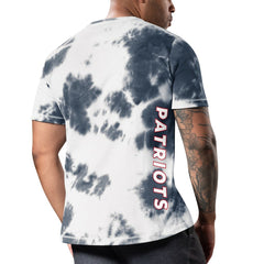 New England Patriots MSX by Michael Strahan Freestyle Tie-Dye T-Shirt Navy | NFL
