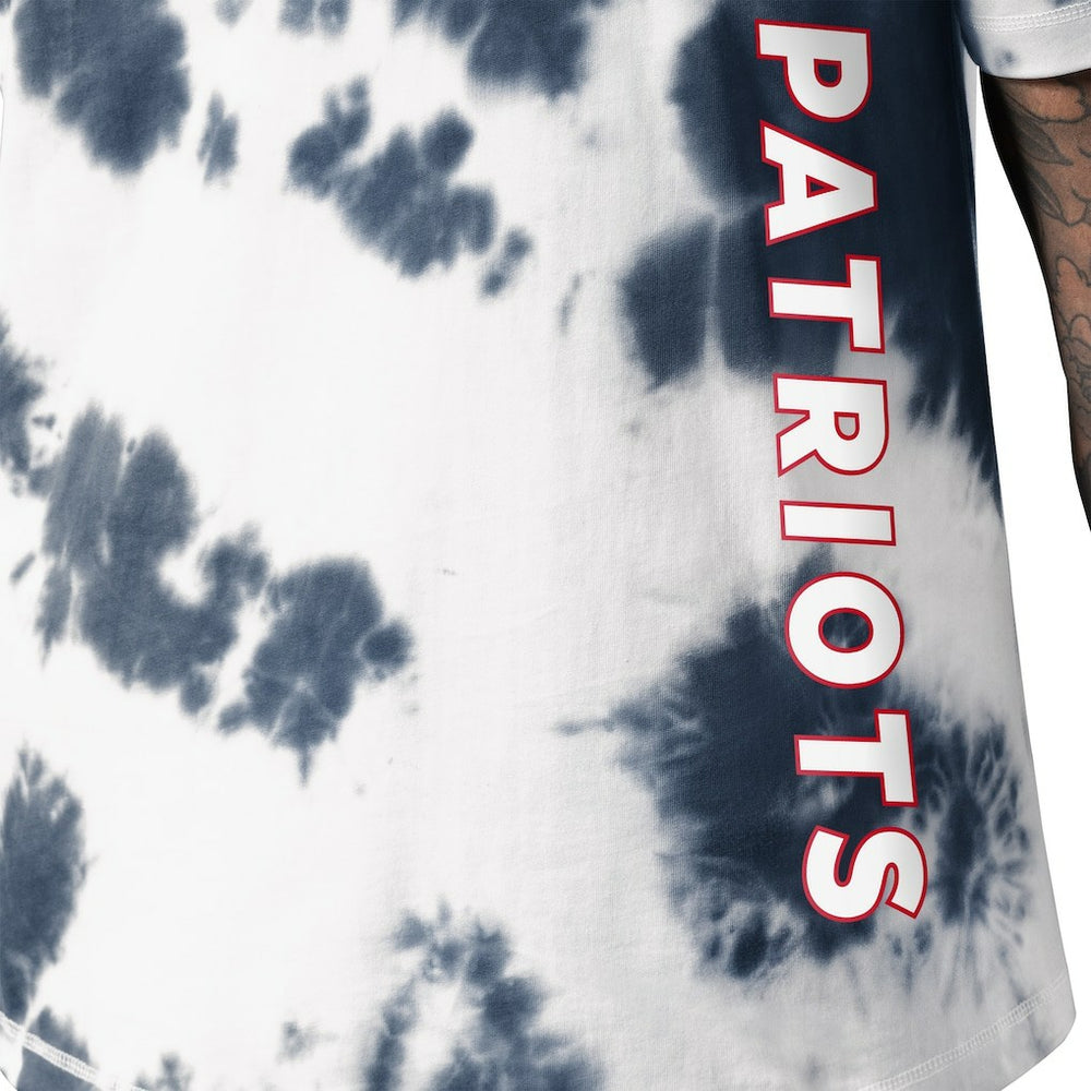 New England Patriots MSX by Michael Strahan Freestyle Tie-Dye T-Shirt Navy | NFL