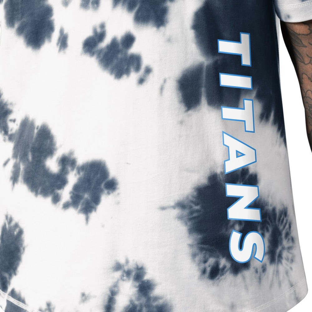 Tennessee Titans MSX by Michael Strahan Freestyle Tie-Dye T-Shirt Navy | NFL