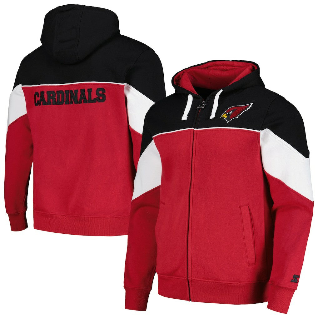 Arizona Cardinals Starter Running Back Full-Zip Hoodie Cardinal/Black | NFL