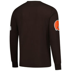 Cleveland Browns Starter Clutch Hit Long Sleeve T-Shirt Brown | NFL