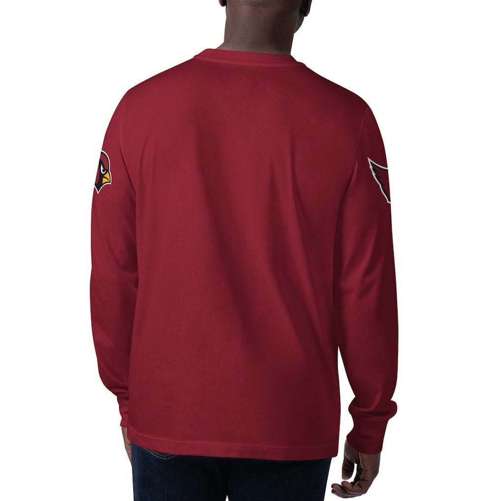 Arizona Cardinals Starter Clutch Hit Long Sleeve T-Shirt Cardinal | NFL