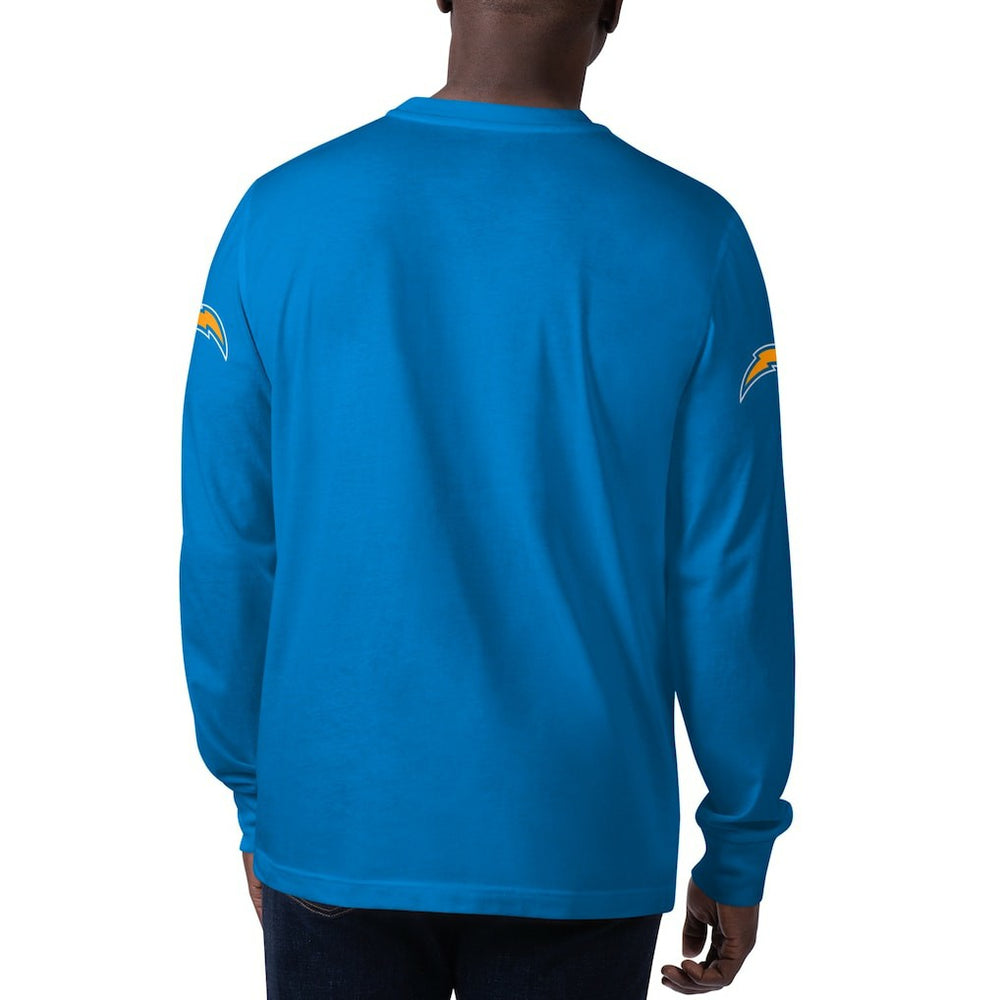 Los Angeles Chargers Starter Clutch Hit Long Sleeve T-Shirt Powder Blue | NFL