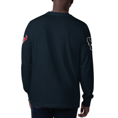 Houston Texans Starter Clutch Hit Long Sleeve T-Shirt Navy | NFL
