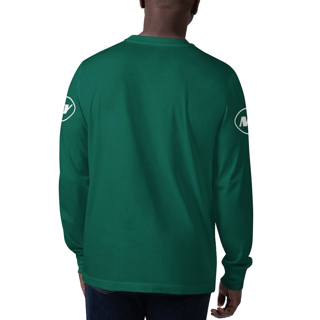 New York Jets Starter Clutch Hit Long Sleeve T-Shirt Green | NFL