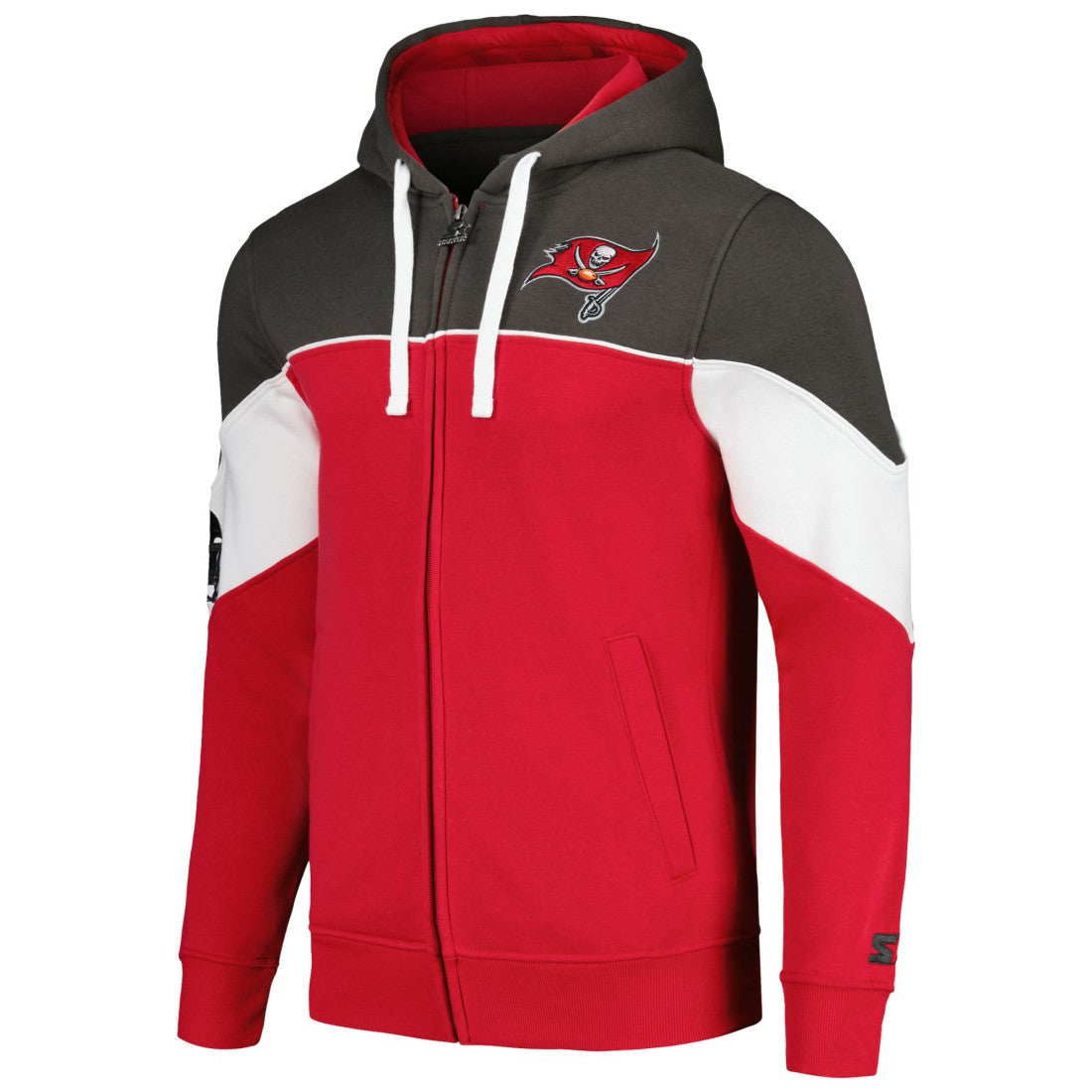 Tampa Bay Buccaneers Starter Running Back Full-Zip Hoodie Red/Pewter | NFL