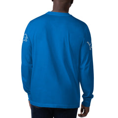 Detroit Lions Starter Clutch Hit Long Sleeve T-Shirt Blue | NFL