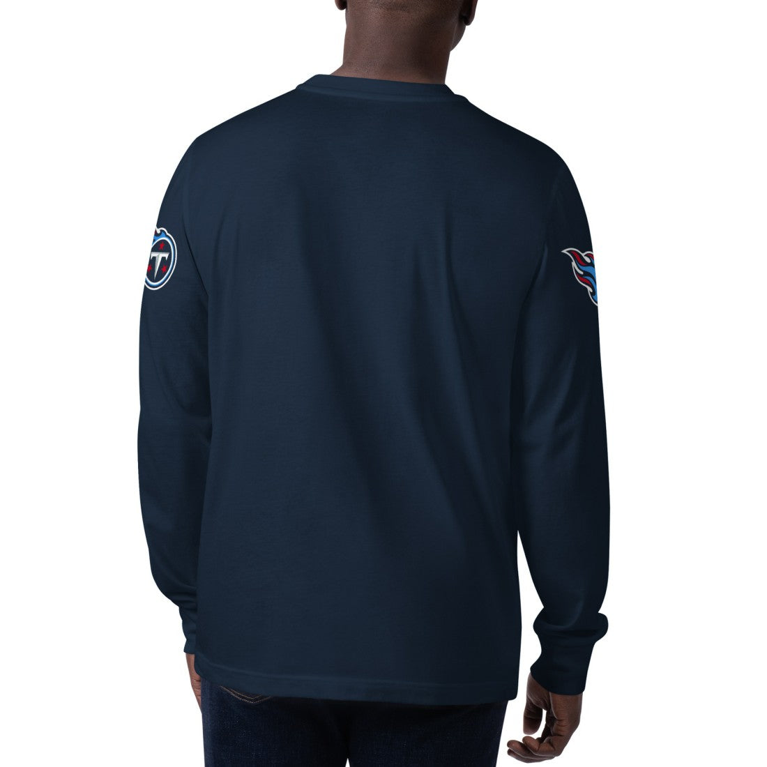 Tennessee Titans Starter Clutch Hit Long Sleeve T-Shirt Navy | NFL