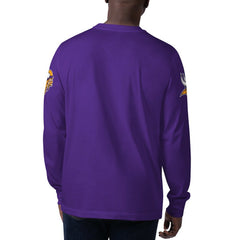 Minnesota Vikings Starter Clutch Hit Long Sleeve T-Shirt Purple | NFL