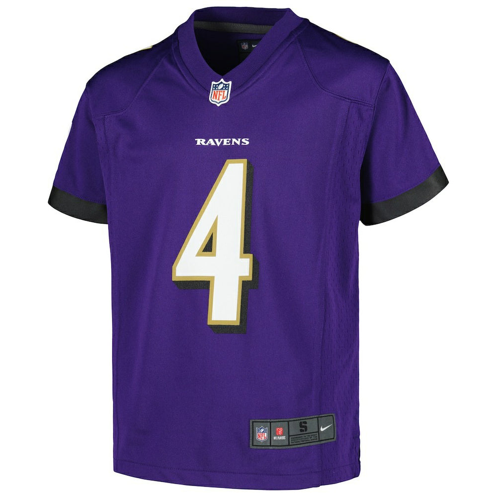 Zay Flowers Baltimore Ravens Youth Game Jersey Purple | Nike for Sale