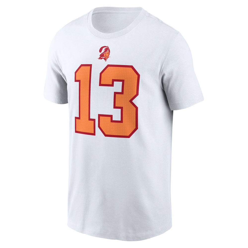 Mike Evans '76 Tampa Bay Buccaneers 50th Season Name & Number T-Shirt White | Nike for Sale